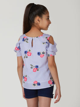 Girls Cold Shoulder Top