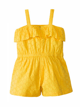 Girls Cutwork Cotton Romper