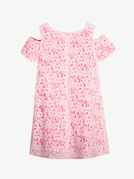 Girls Floral Lace Dress