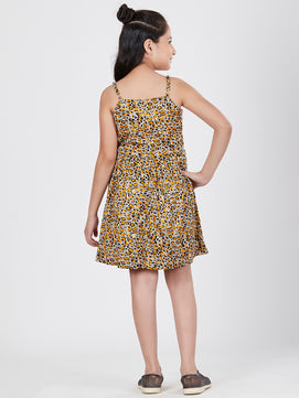 Girls Tiger Print Dress