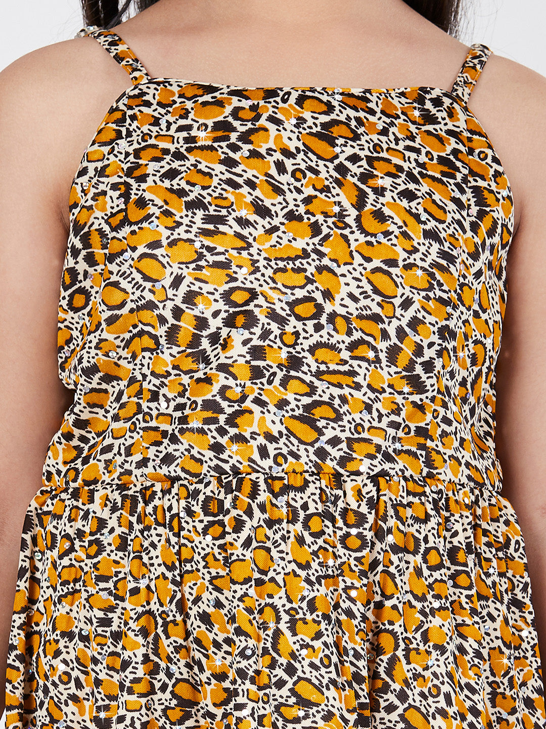 Girls Tiger Print Dress