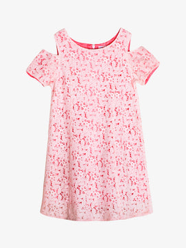 Girls Floral Lace Dress