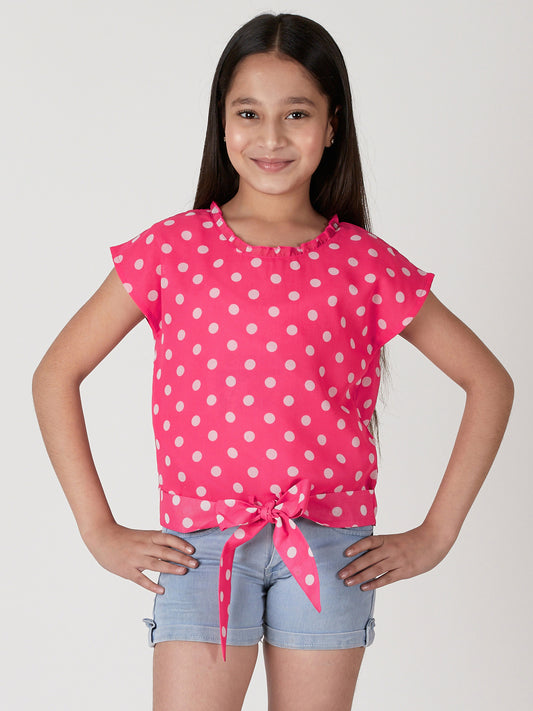 Girls Waist Tie Top