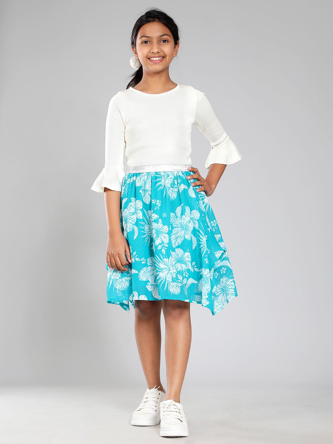 Girls Turquoise Green Skirt