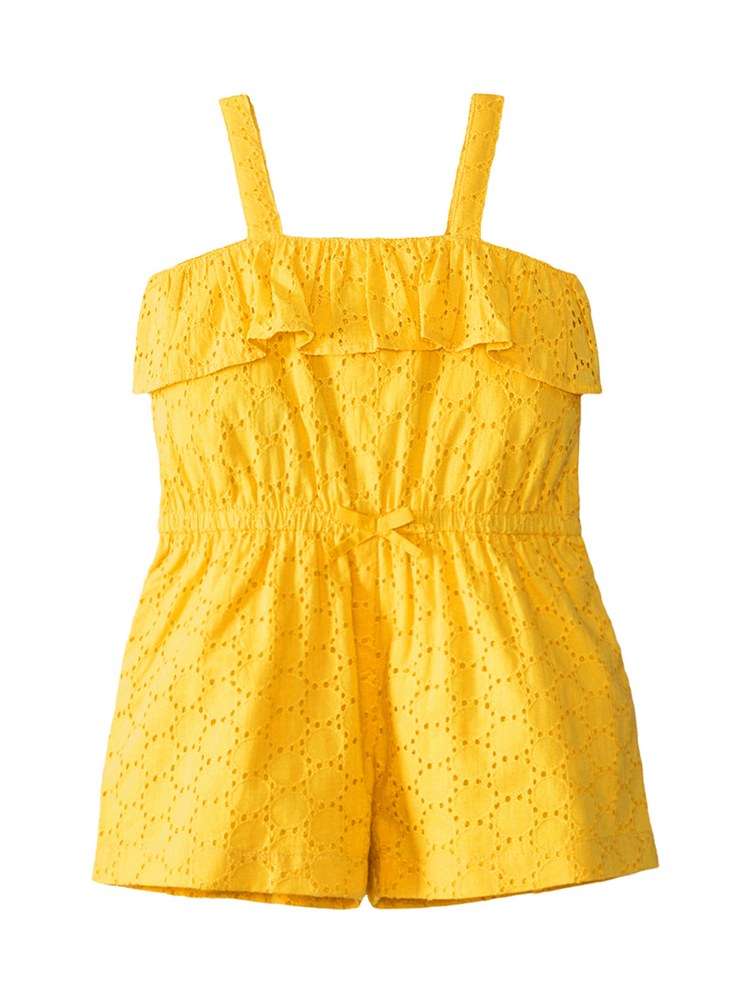 Girls Cutwork Cotton Romper