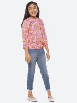 Girls Rayon Long Sleeves Top