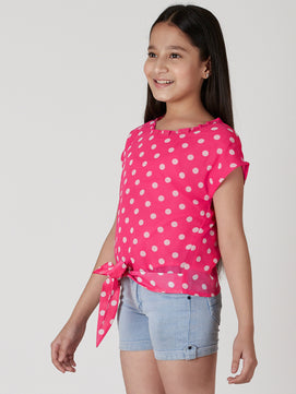 Girls Waist Tie Top