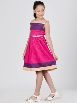 Girls Color Block Dress