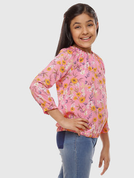 Girls Rayon Long Sleeves Top