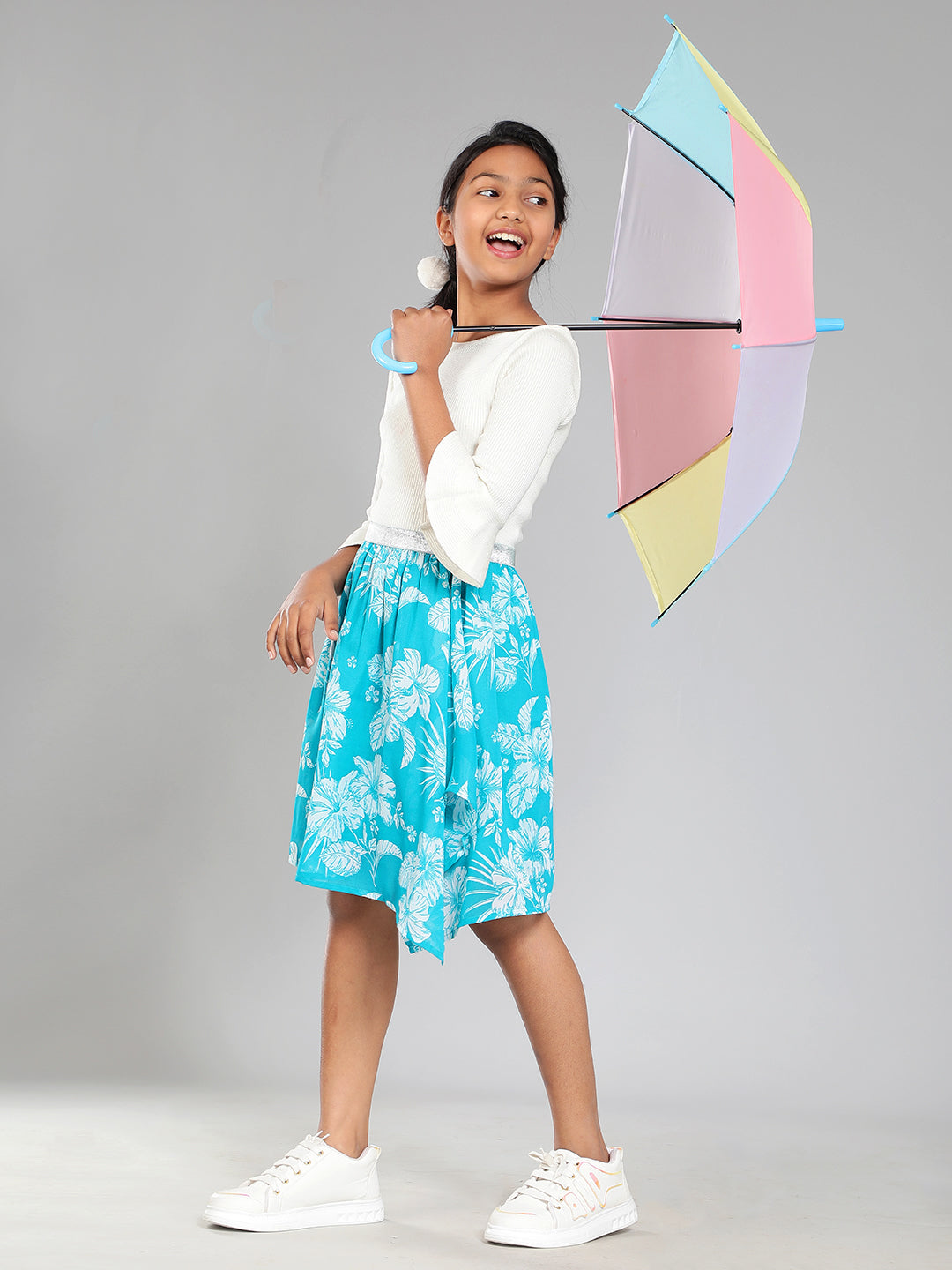 Girls Turquoise Green Skirt